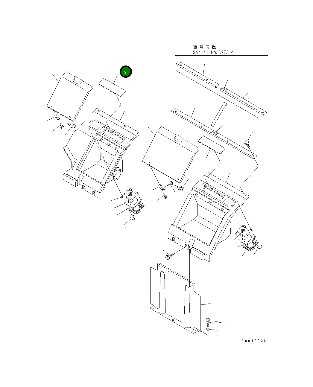 Крышка 20Y-977-2150 Komatsu