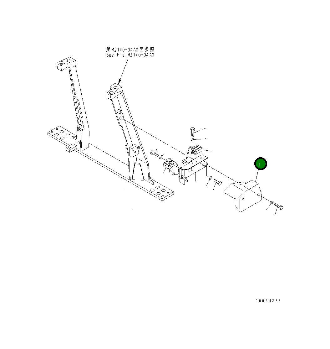 Крышка 12G-06-62270 Komatsu