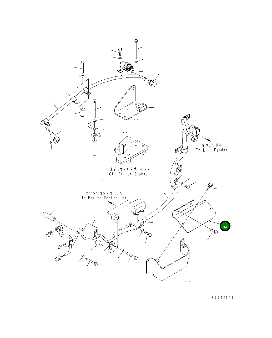 Крышка 154-01-72180 Komatsu