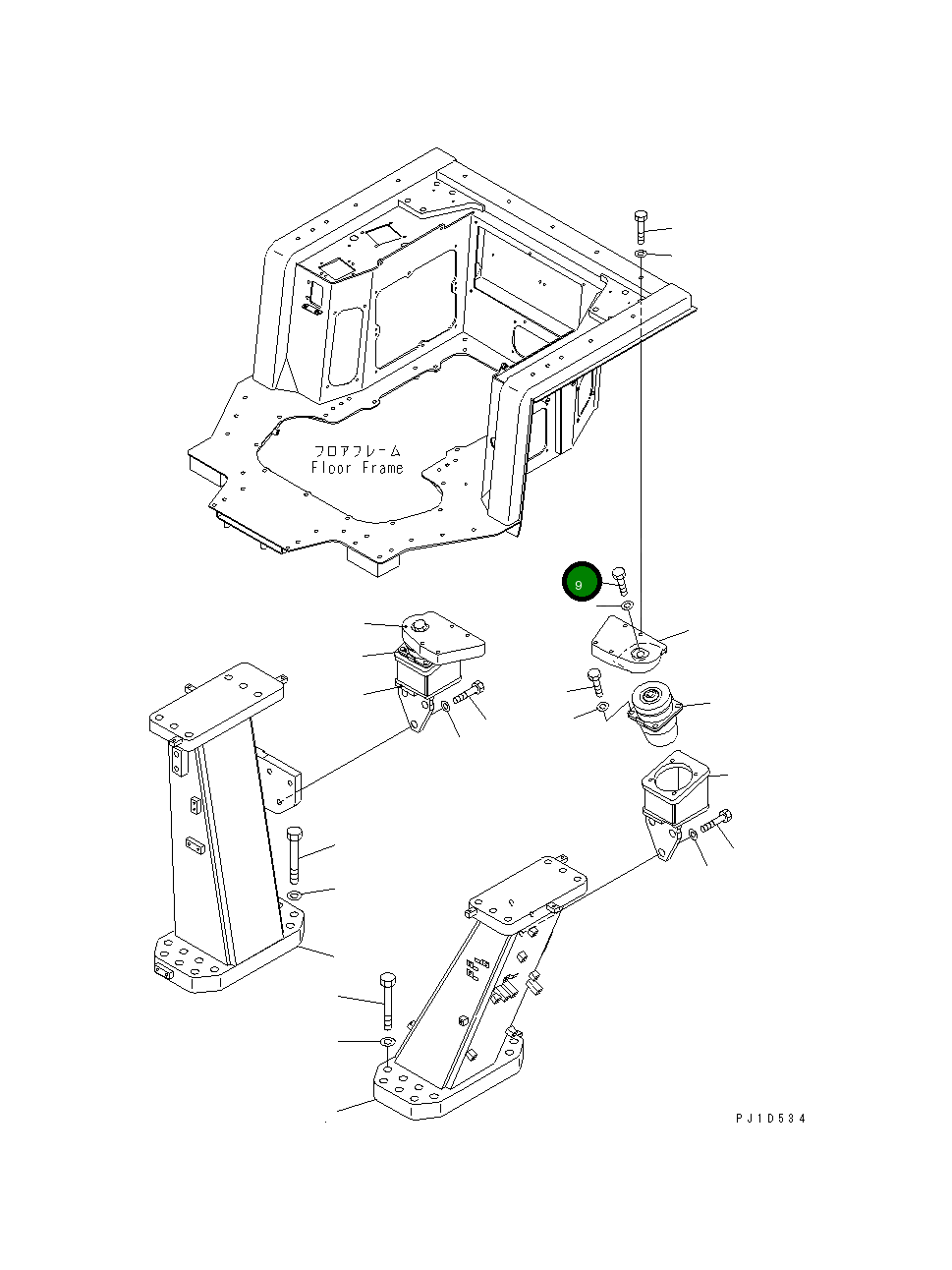 Болт 195-09-11120 Komatsu