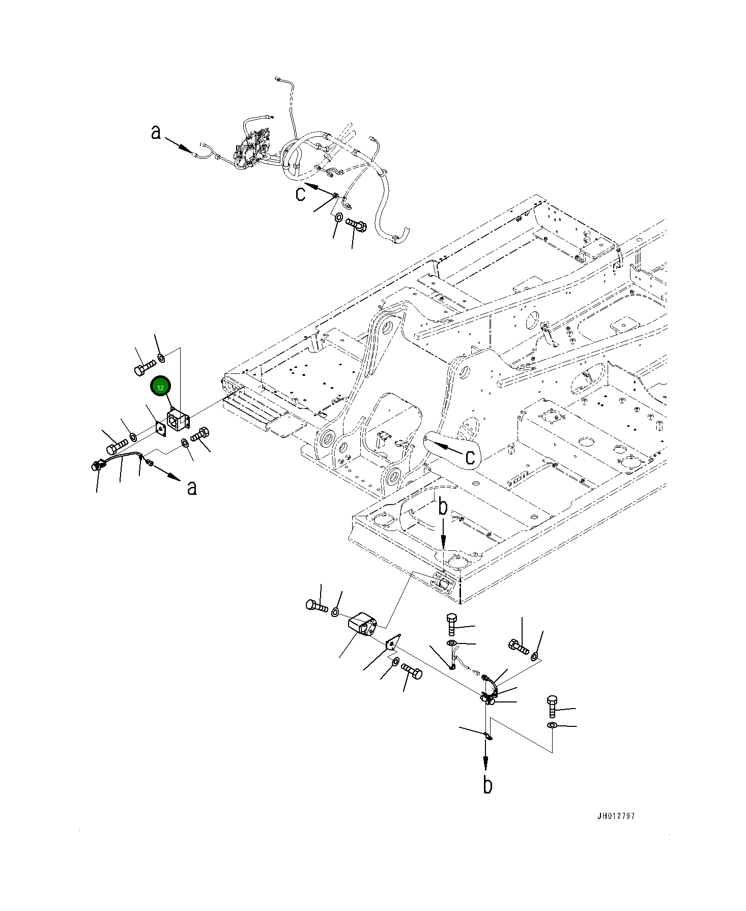 Крышка 2070675451 Komatsu