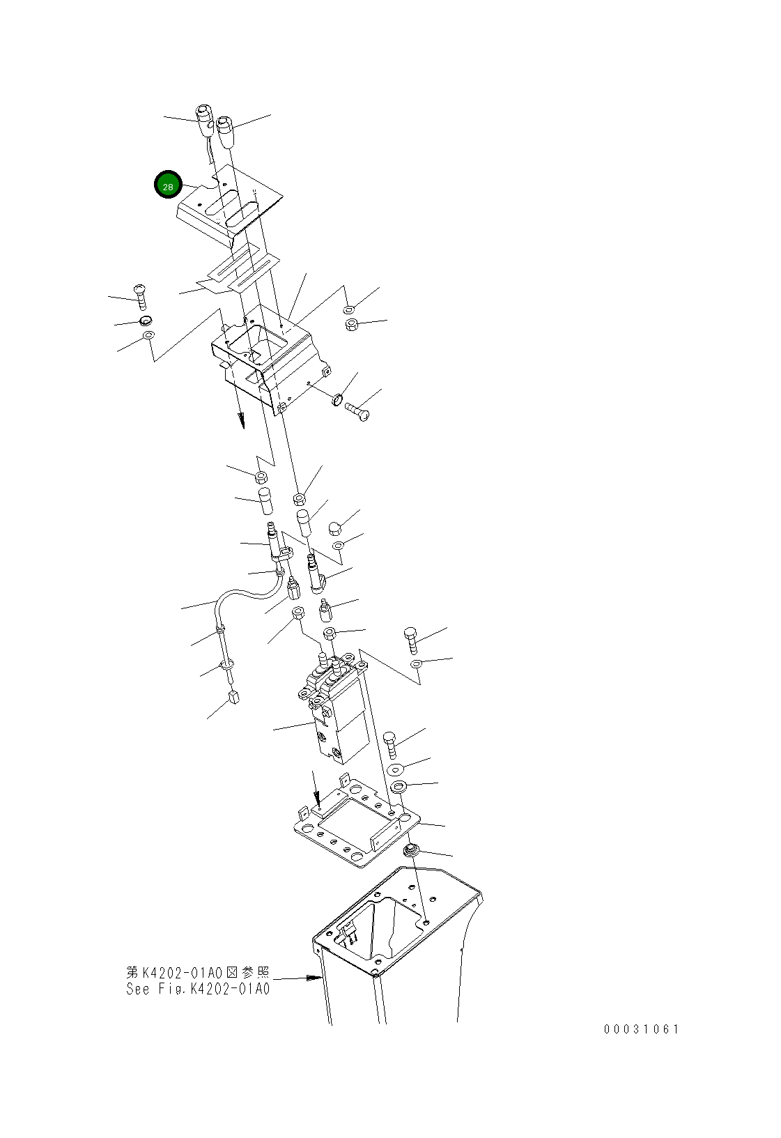 Крышка 421-43-31960 Komatsu