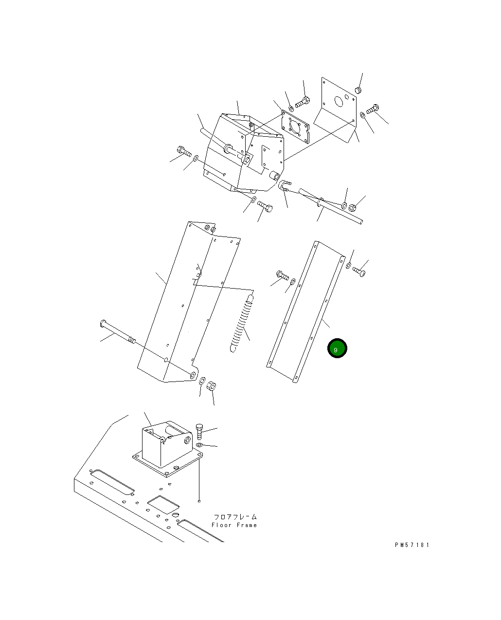 Крышка 23D-43-21321  Komatsu