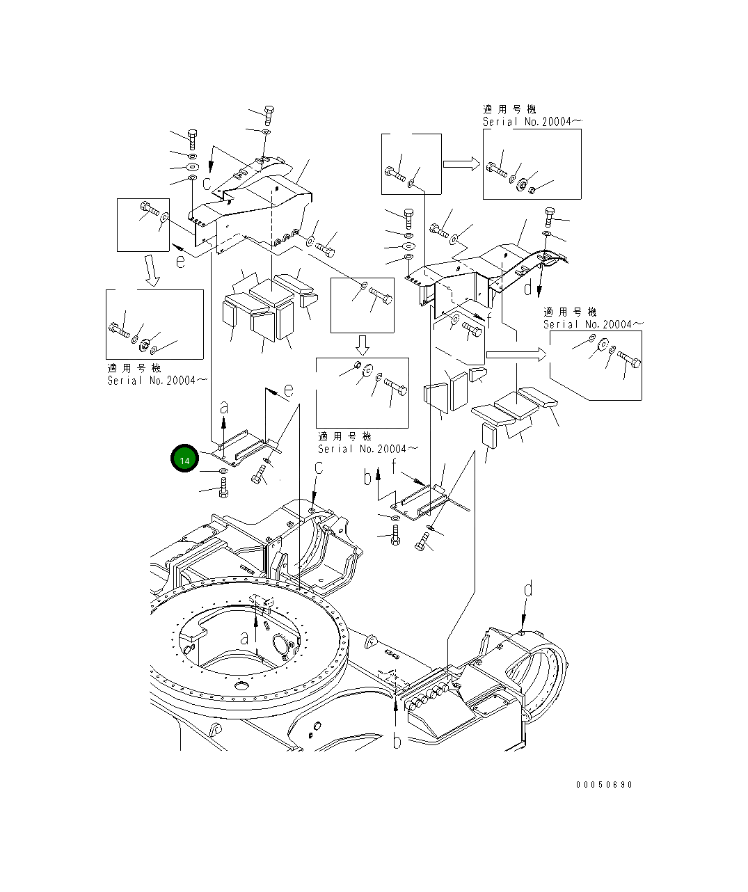 Крышка 21T-30-32182 Komatsu
