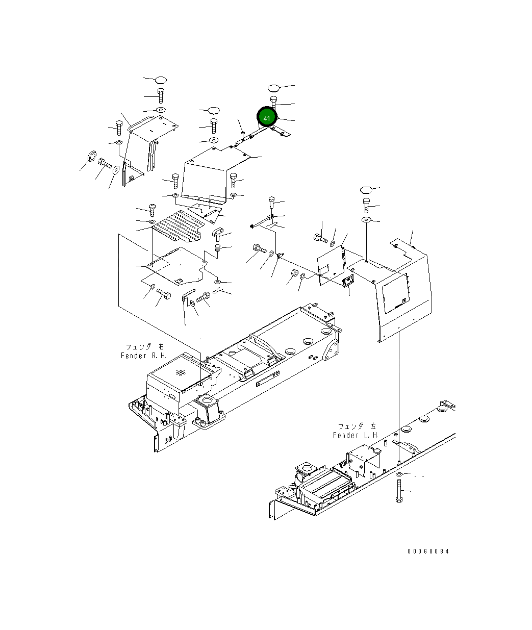 Крышка 198-54-78270  Komatsu