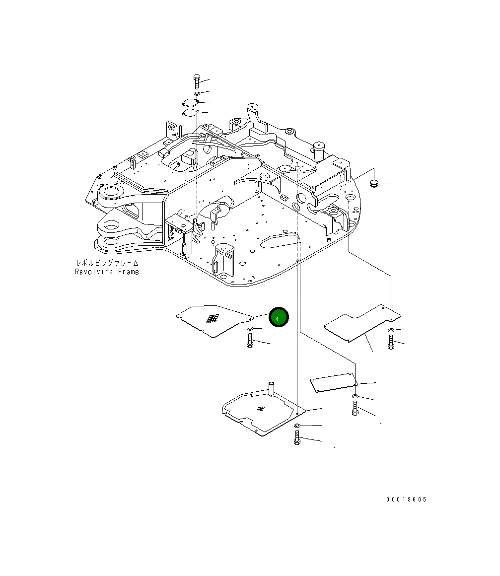 Крышка 21W-46-41920  Komatsu