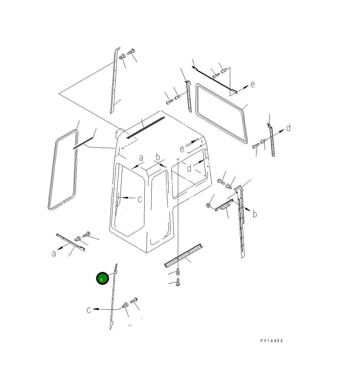 Крышка 19M-979-5551  Komatsu