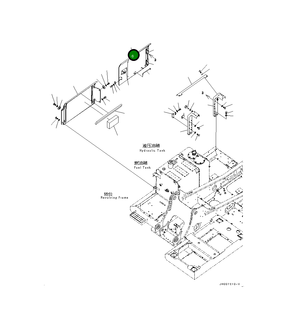 Крышка 20Y-54-77180 Komatsu