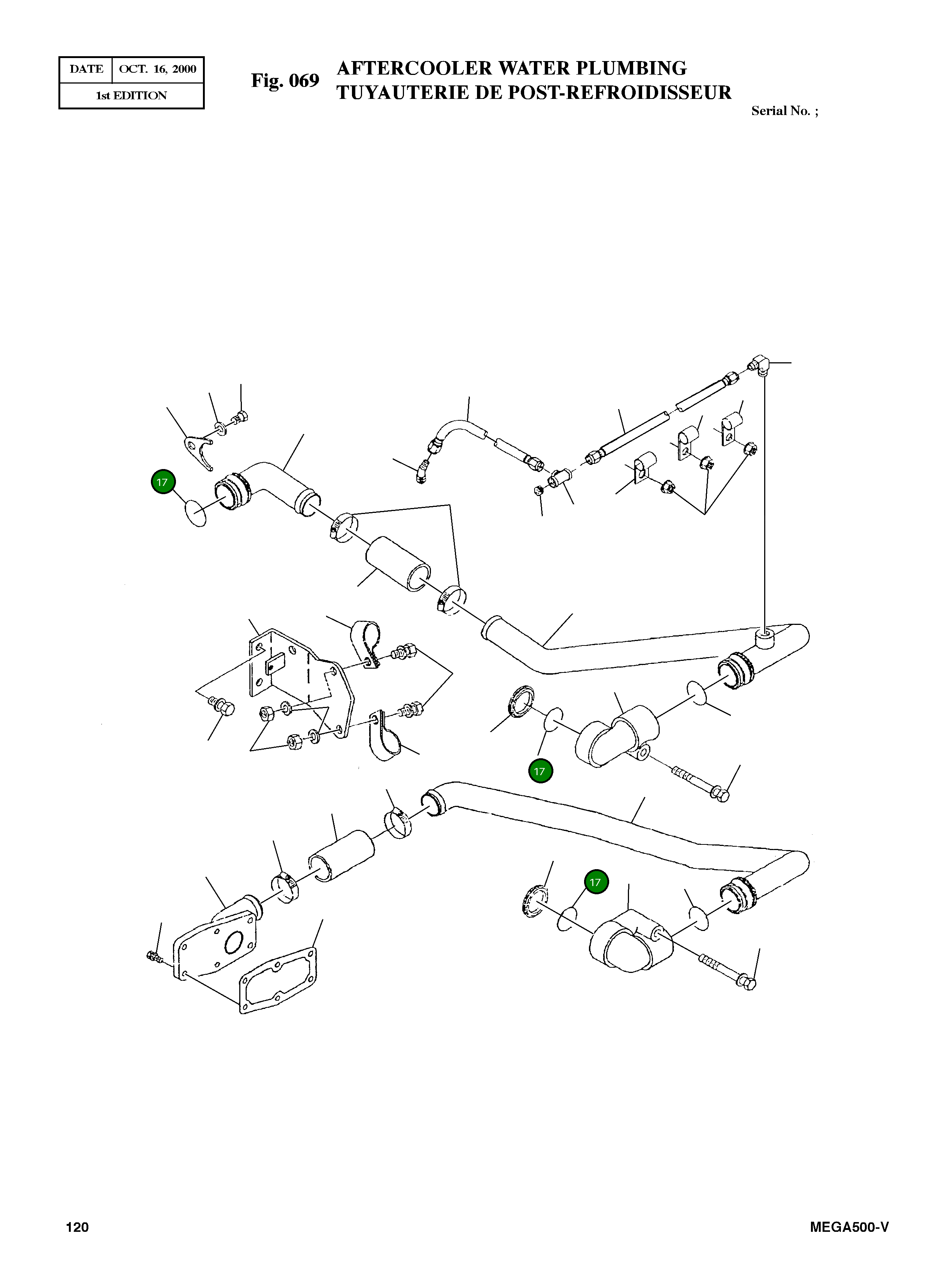 Кольцо уплотнительное (O-Ring) 3050667 Komatsu