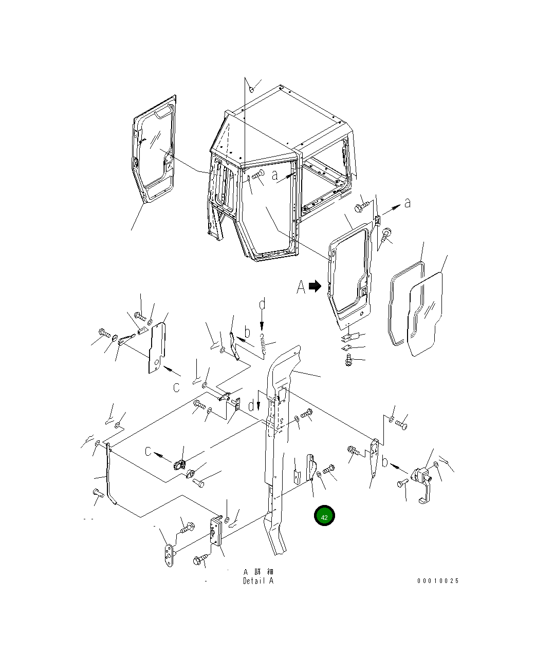 Крышка 198-Z11-3430 Komatsu