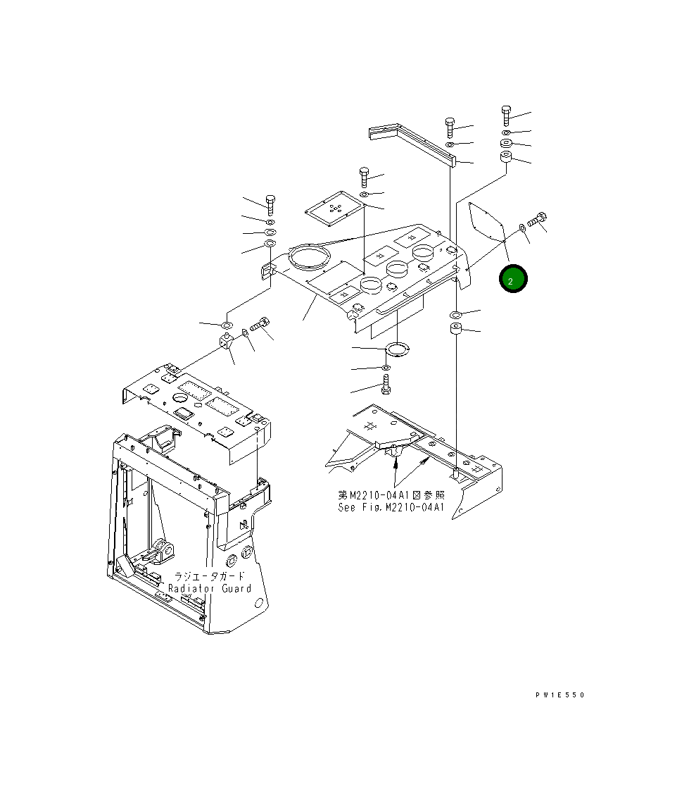 Крышка 19M-54-15741  Komatsu