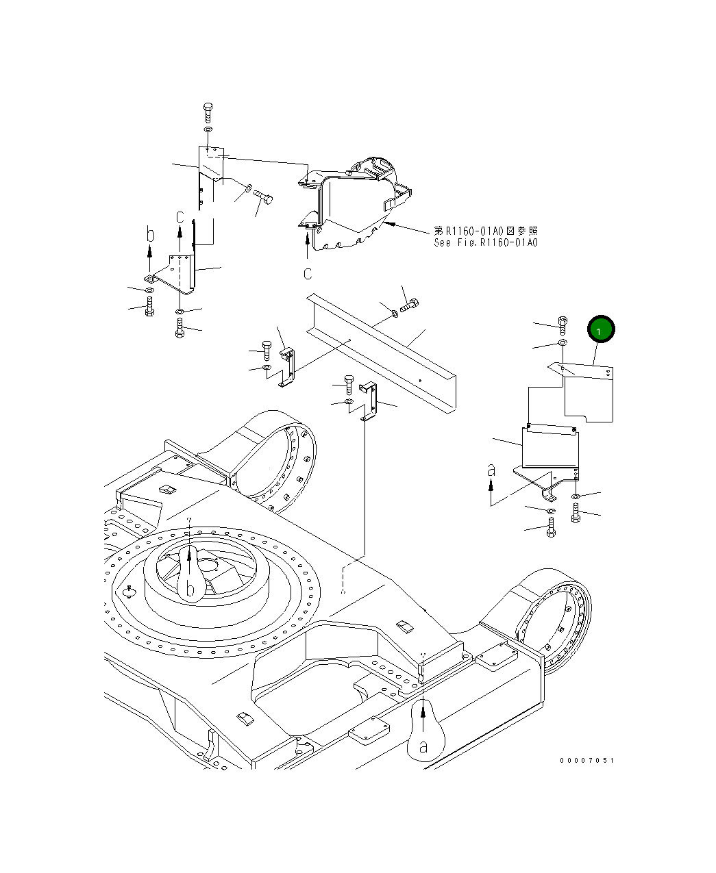 Крышка 209-30-77411  Komatsu