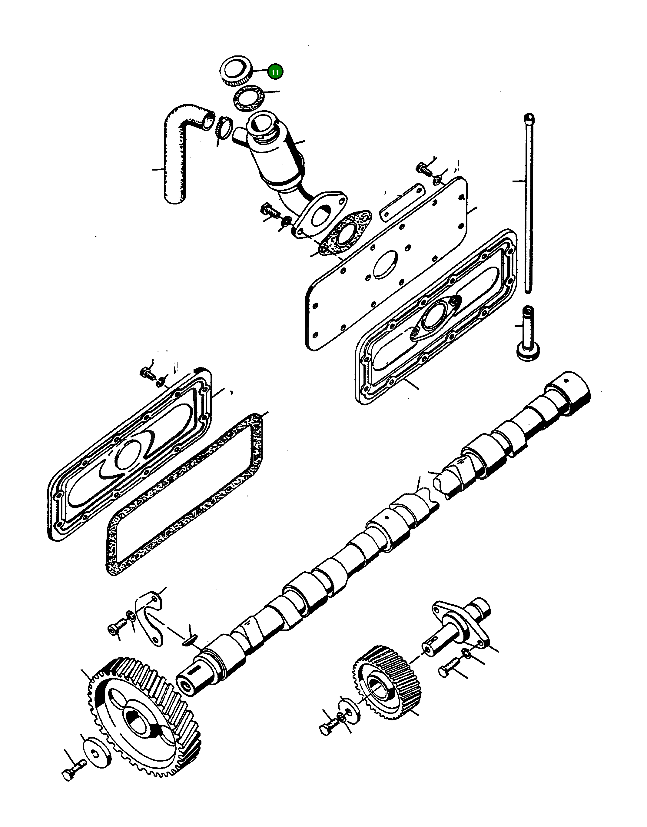 Крышка 2869658M1 Komatsu