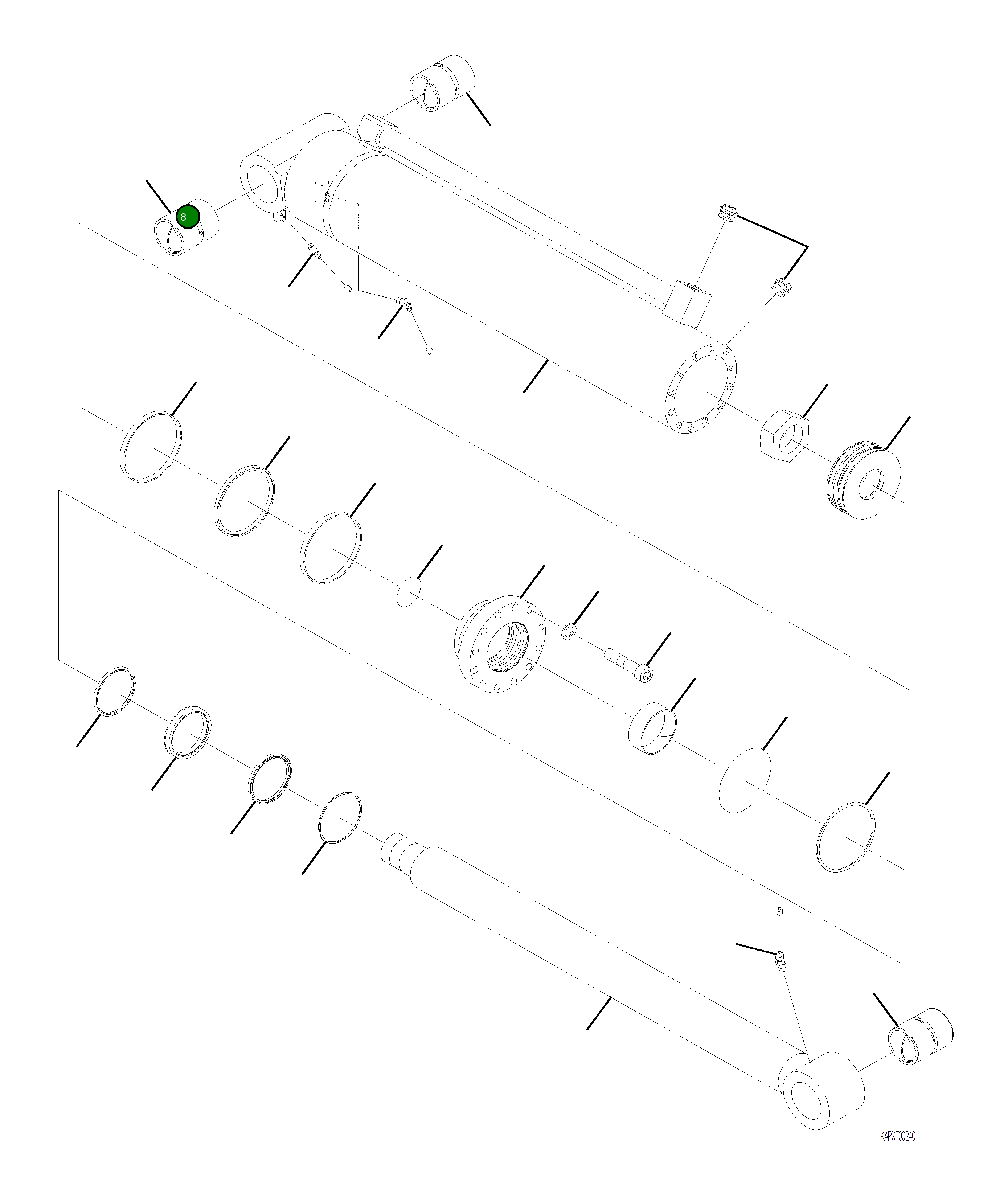Кольцо уплотнительное (O-Ring) 4A1-6C-10640 Komatsu