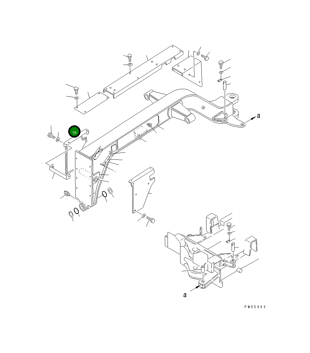 Крышка 23D-60-14340 Komatsu