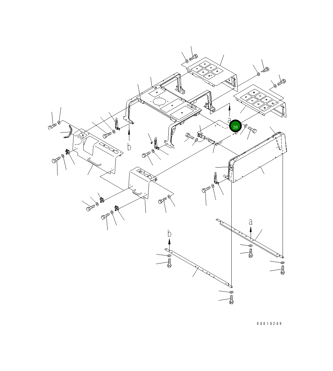 Крышка 209-54-77171 Komatsu