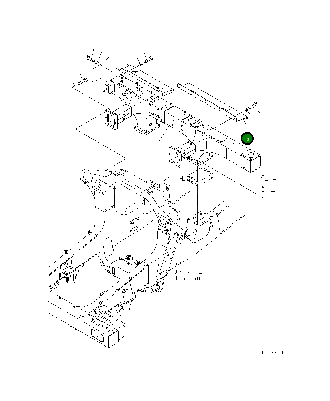 Крышка 569-54-89380  Komatsu