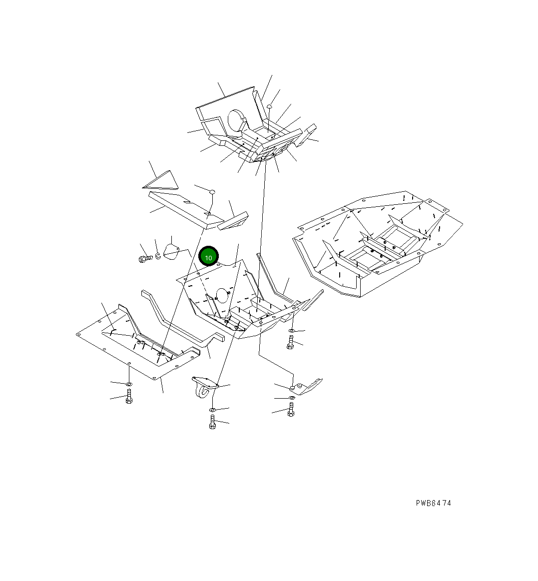 Крышка 154-862-8710 Komatsu