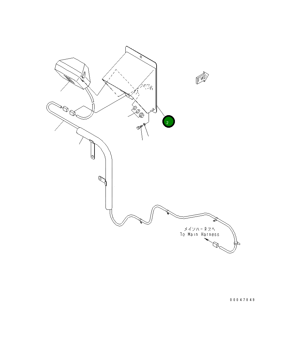 Крышка 56D-85-21120 Komatsu