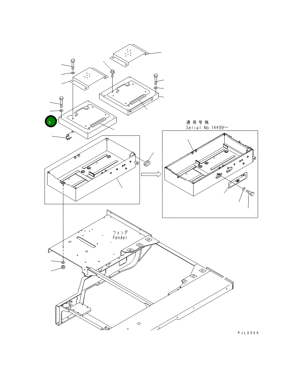 Крышка 196-54-35211 Komatsu