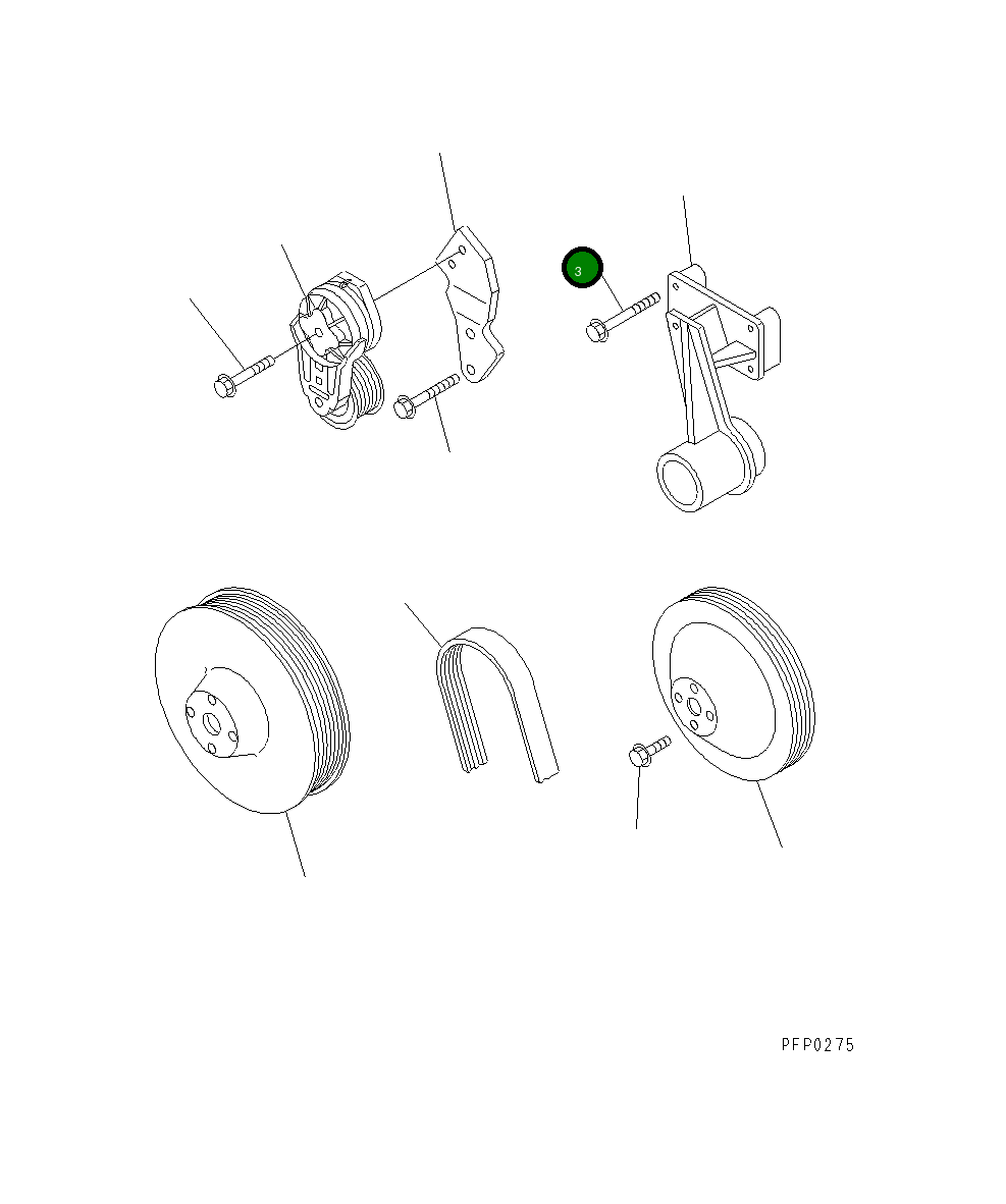 Болт 1241231H1  Komatsu