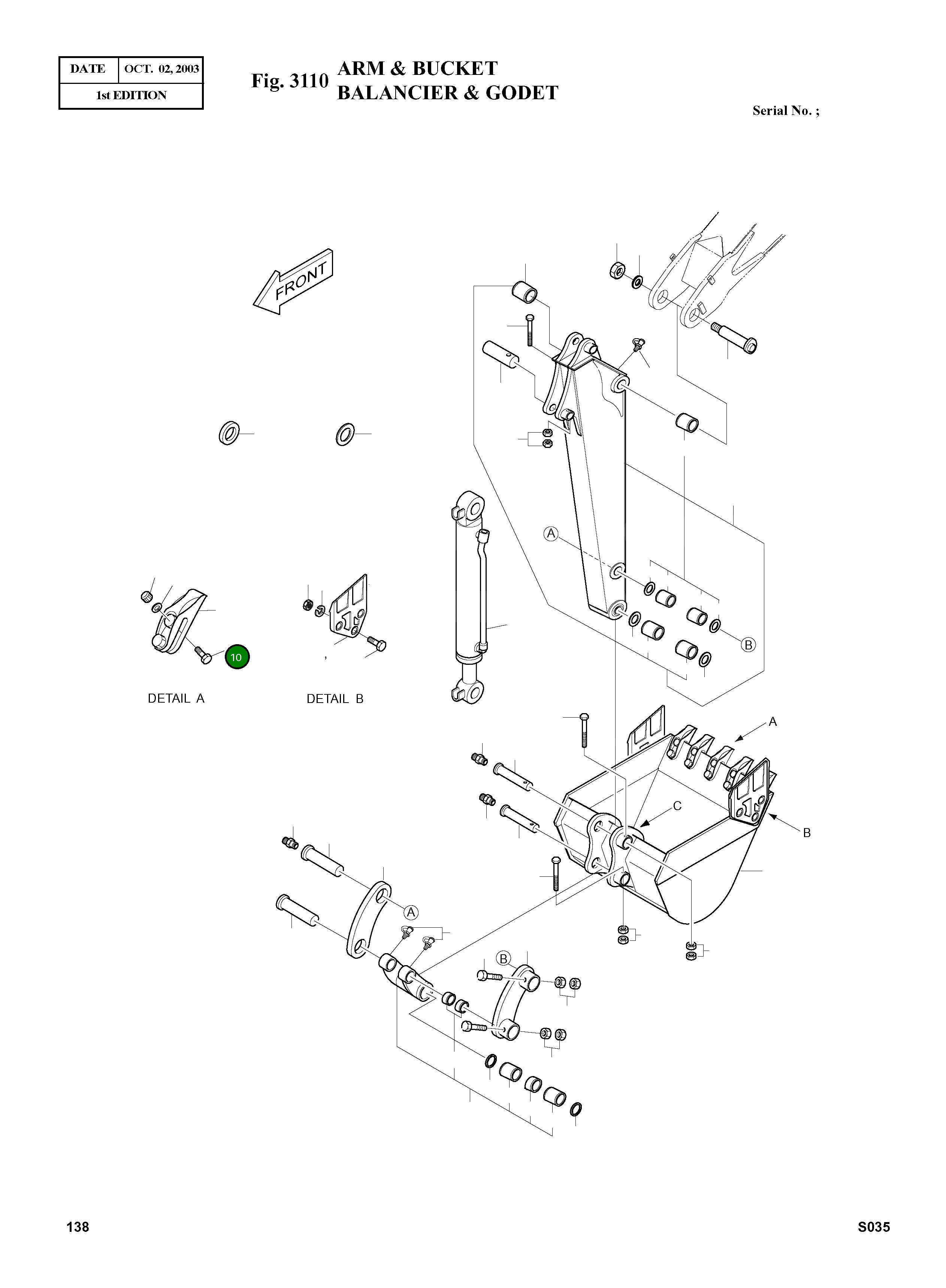 Болт 2120-2138A Komatsu