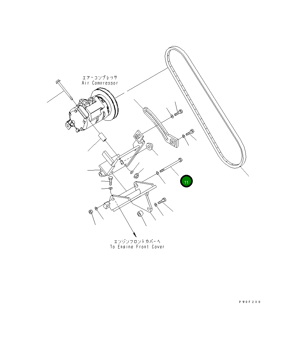 Болт 421-07-31291 Komatsu