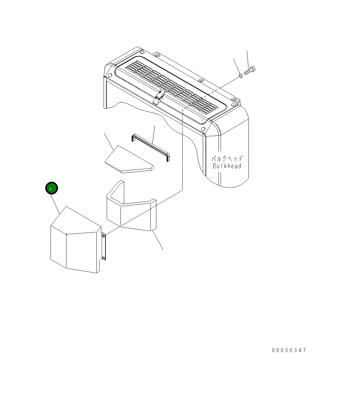 Крышка 423-54-31281 Komatsu