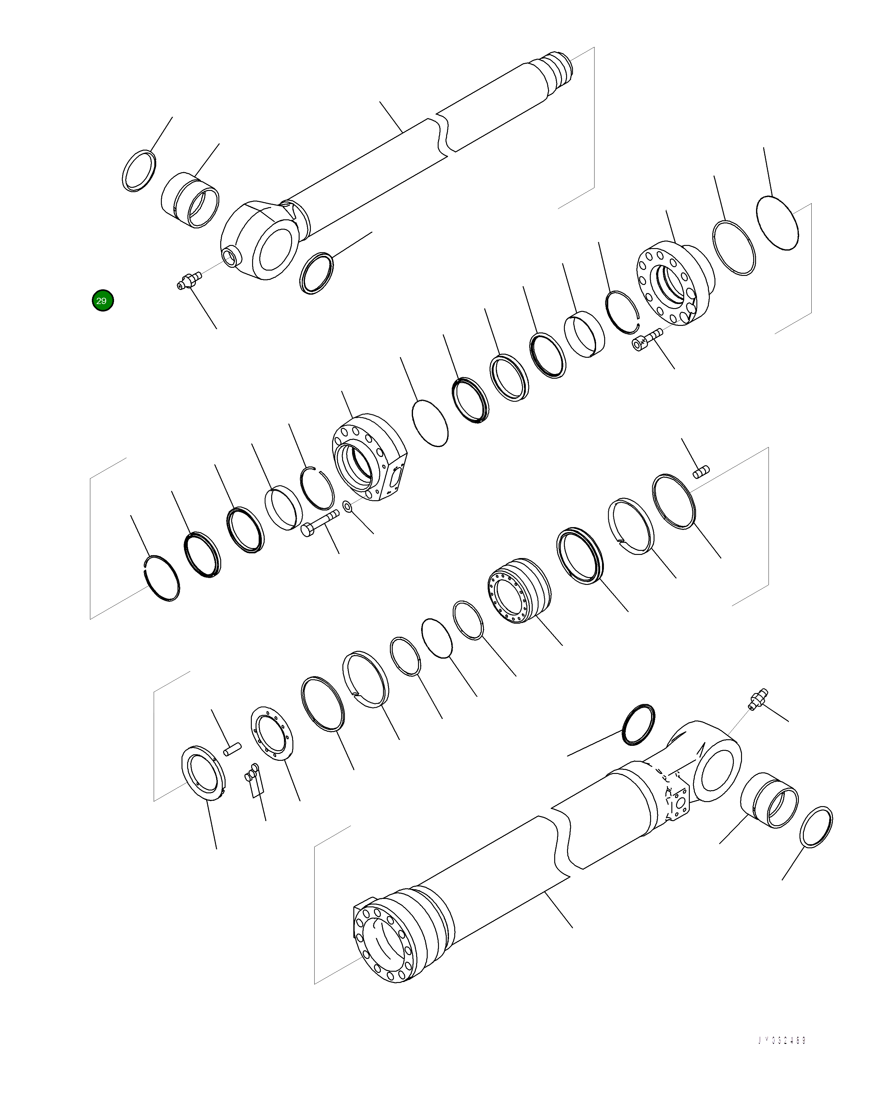 Кольцо 707-97-08340 Komatsu