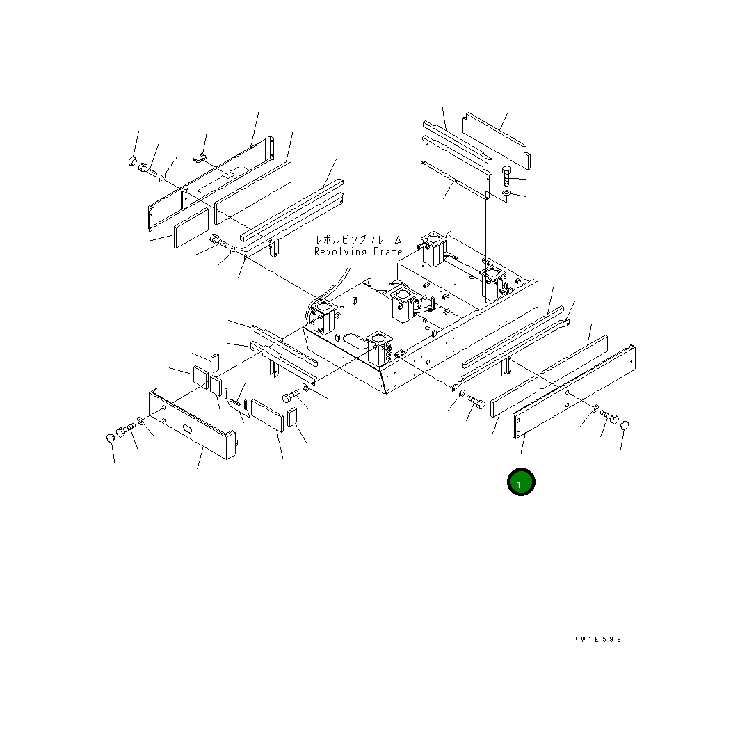Крышка 21N-54-39782 Komatsu