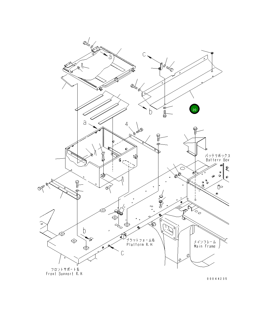 Крышка 569-85-88640 Komatsu