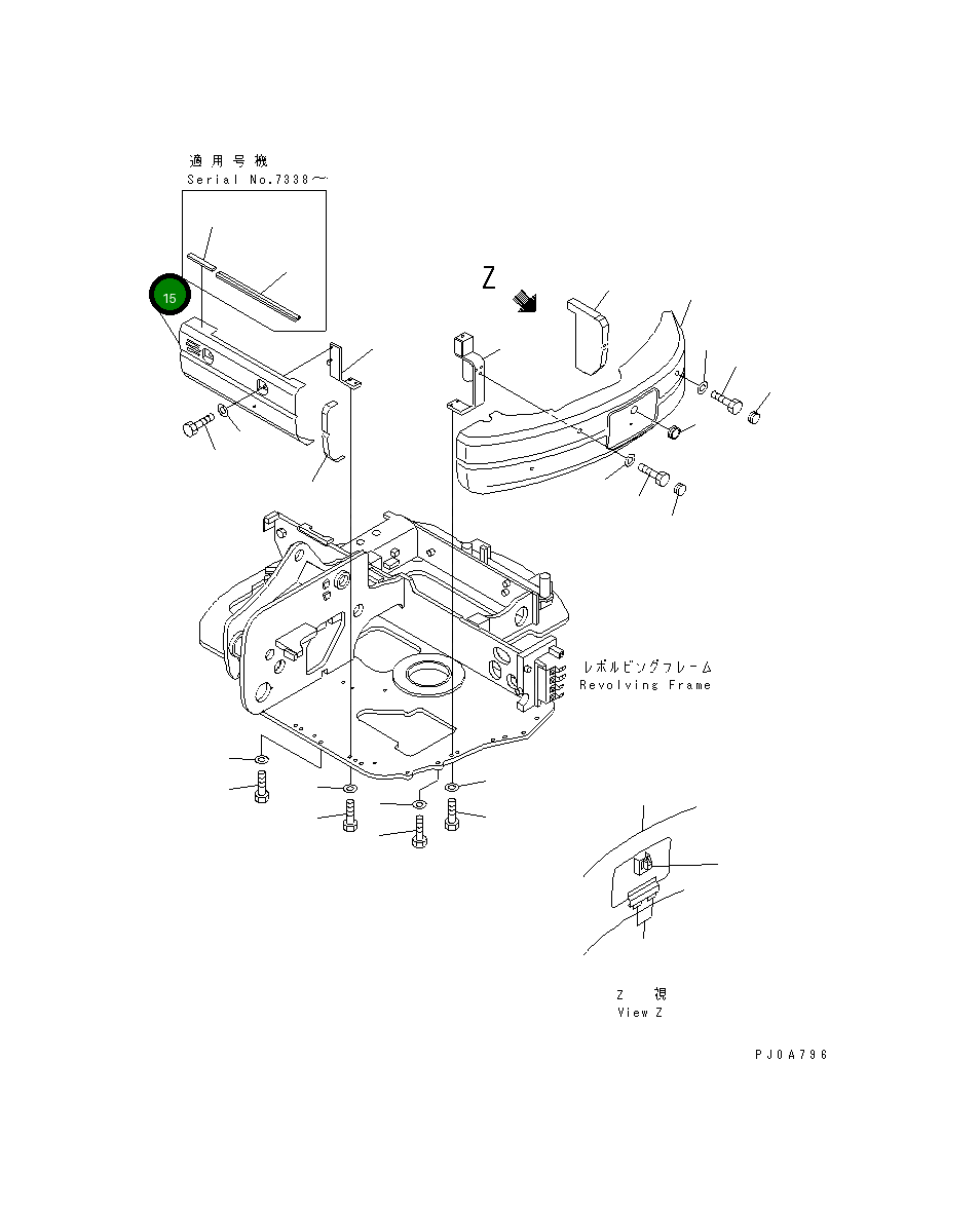 Крышка 21X-54-31431 Komatsu