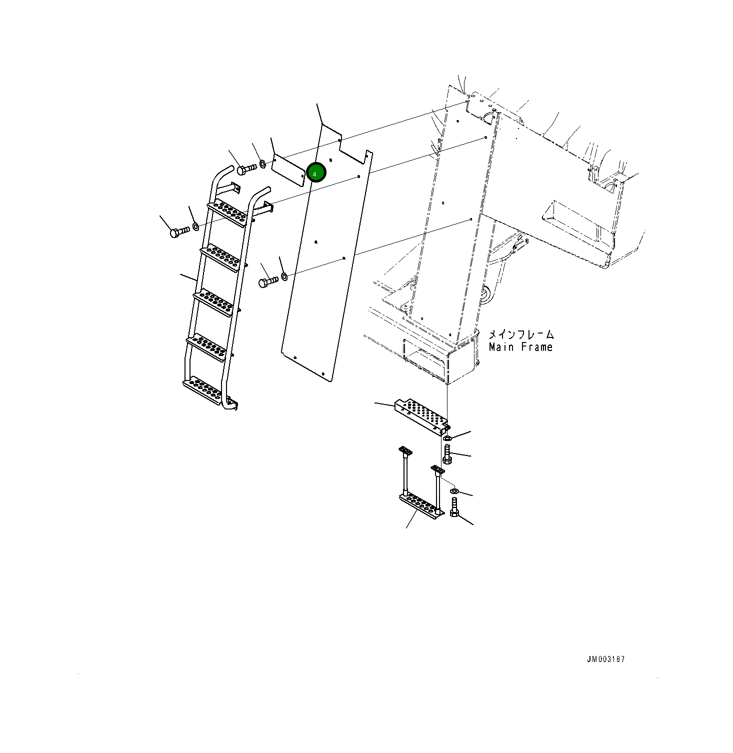 Крышка 561-54-86612  Komatsu