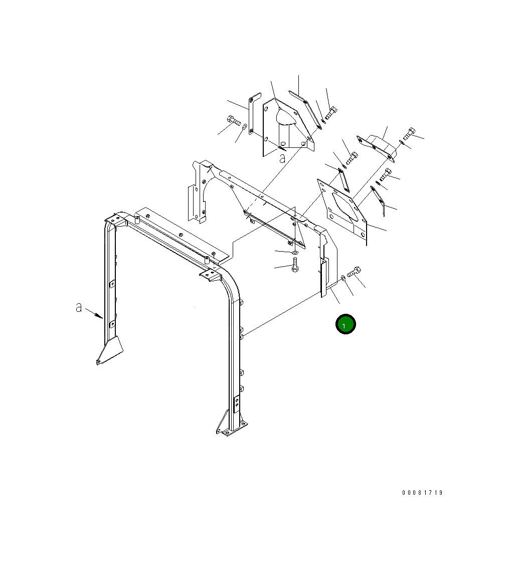 Крышка 421-54-43430  Komatsu