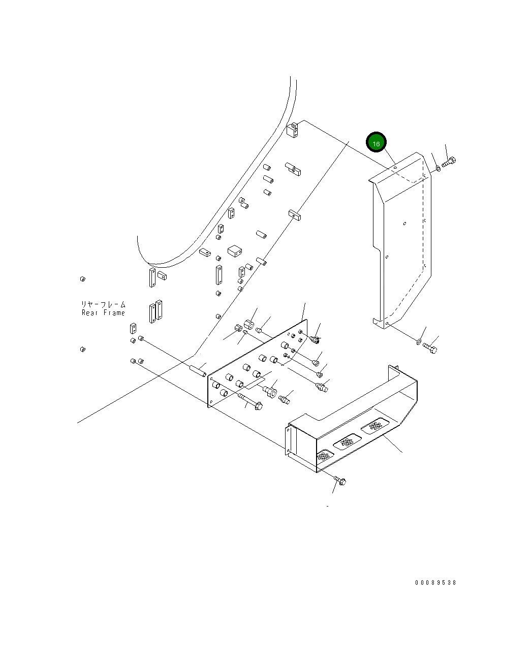 Крышка 42C-Z89-4260 Komatsu