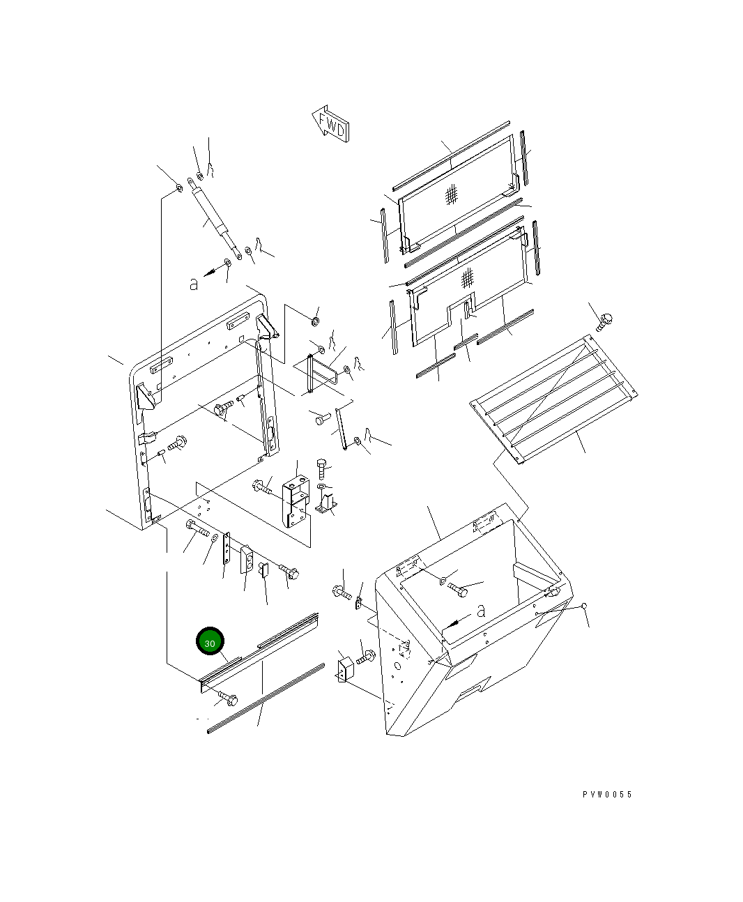 Крышка 41K-54-21330 Komatsu