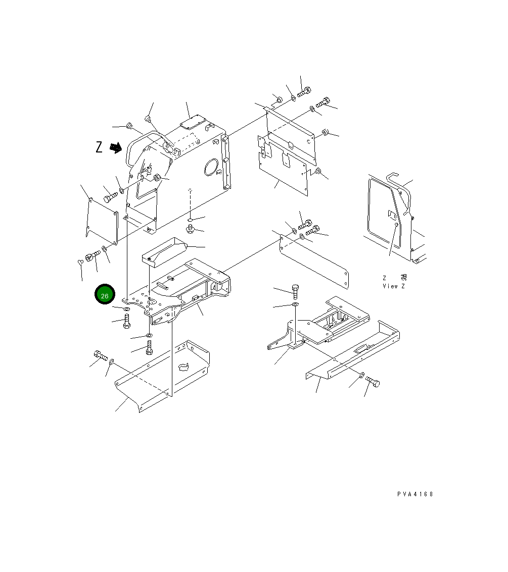 Болт 01252-30825 Komatsu