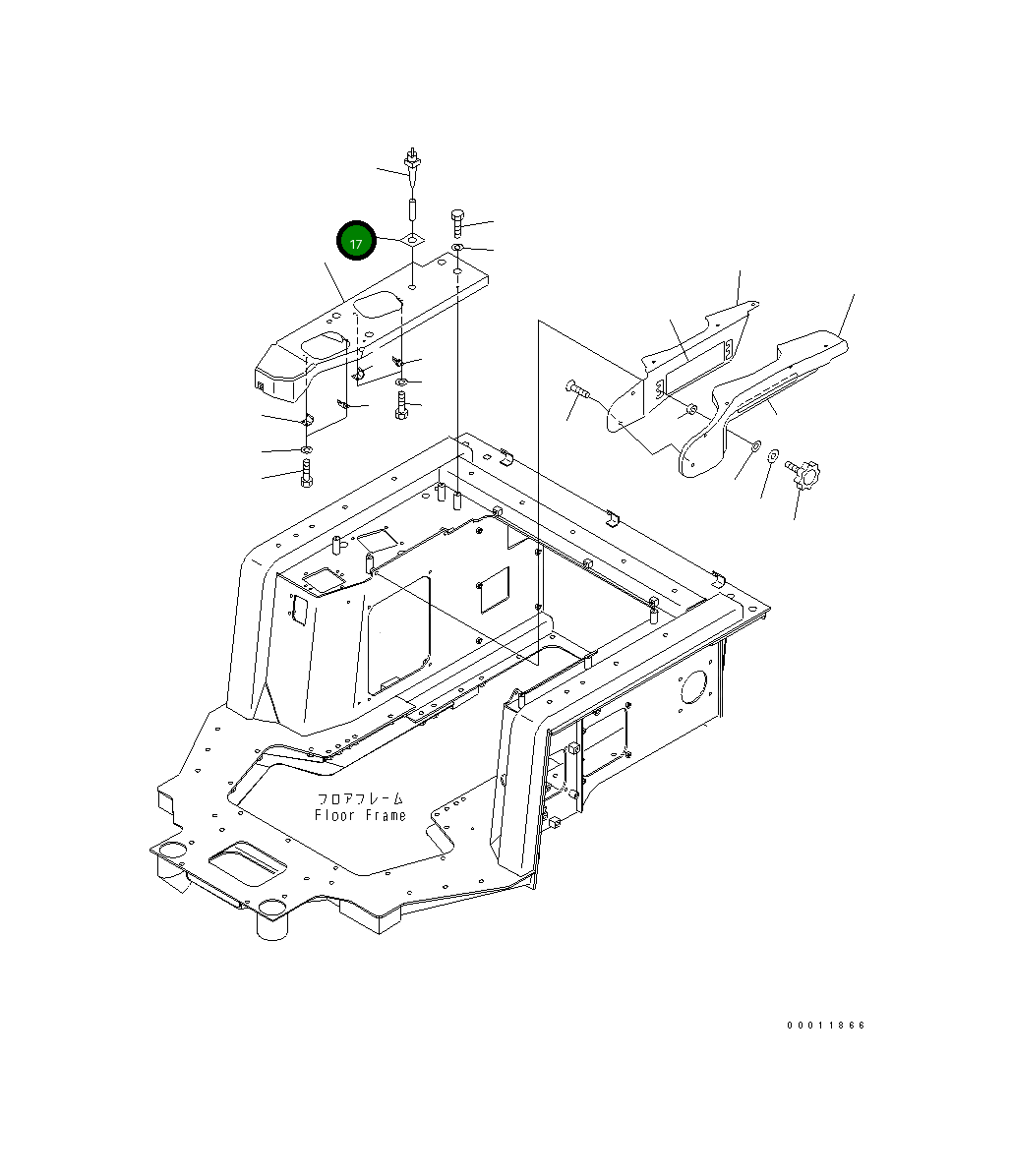 Крышка 198-54-61770 Komatsu