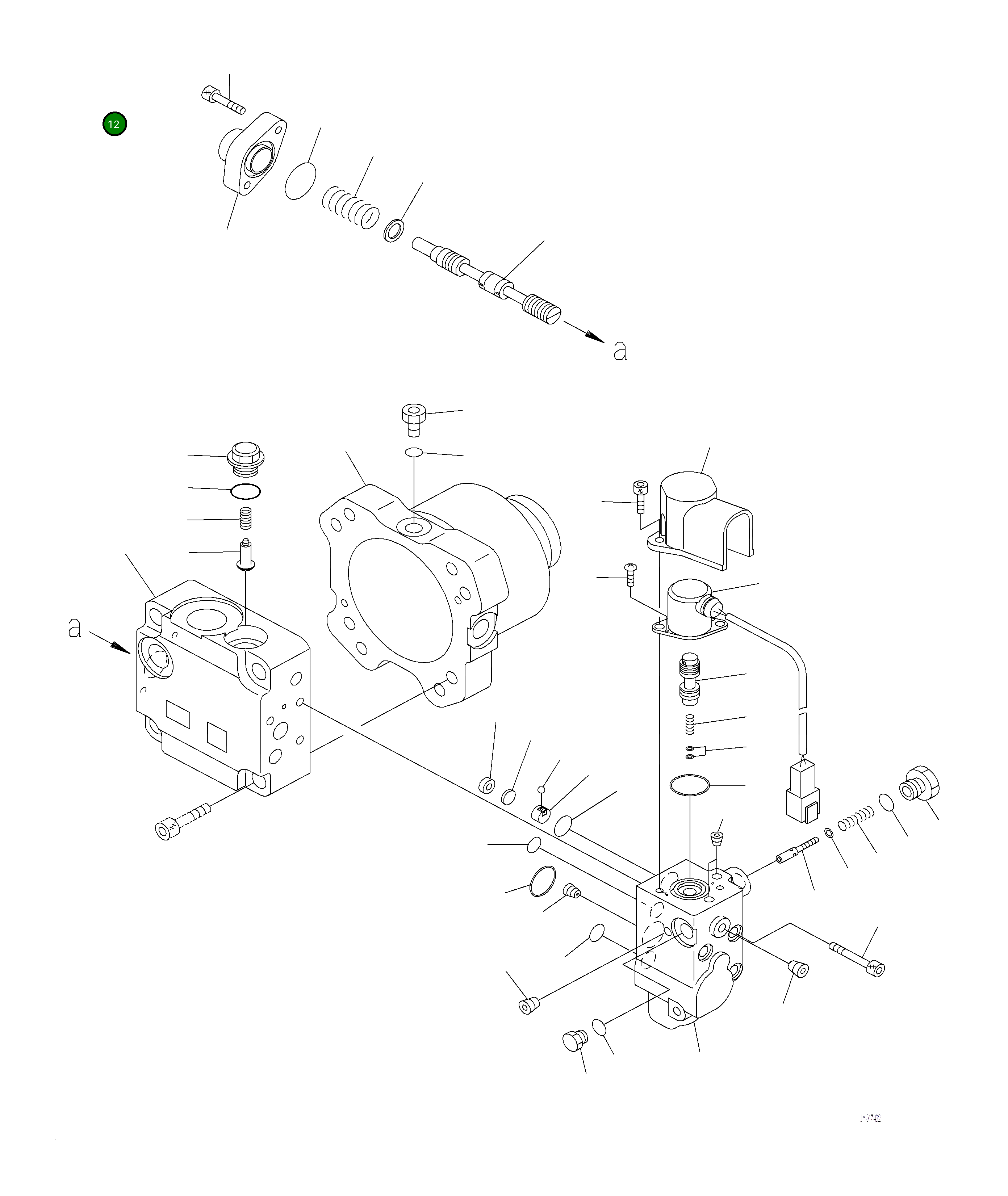 Крышка 708-7S-18620  Komatsu