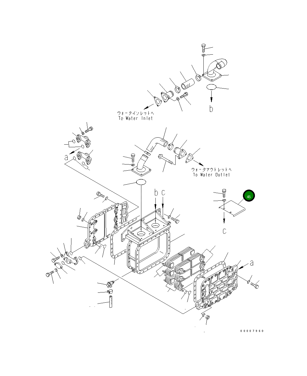 Крышка 176-03-55230 Komatsu