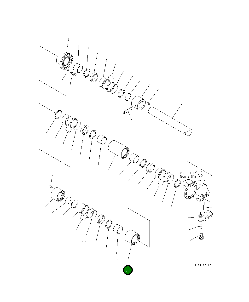 Кольцо 198-30-56231  Komatsu