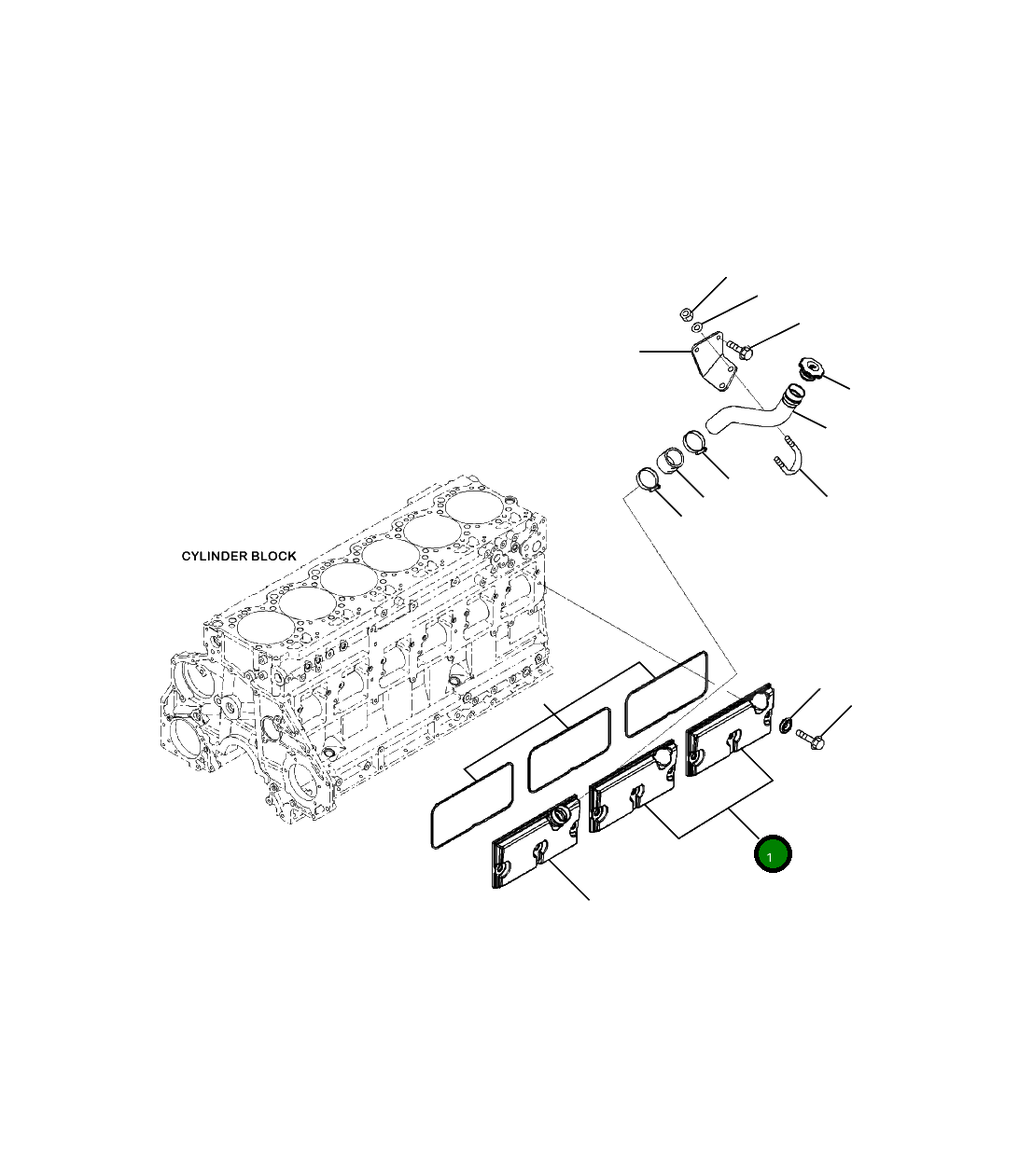 Крышка 6250-22-6430  Komatsu