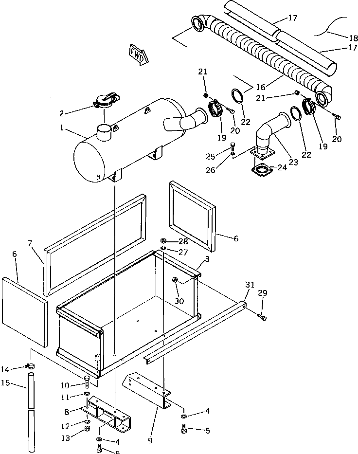 Болт M711145143220  Komatsu