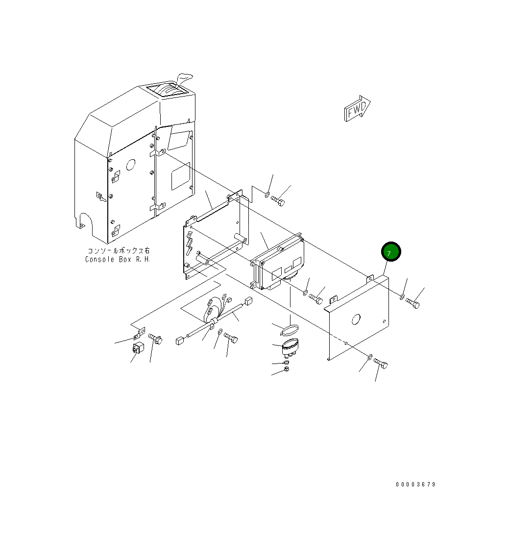 Крышка 23B-43-37120 Komatsu