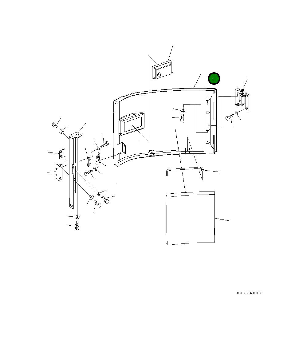 Крышка 22U-54-22313 Komatsu