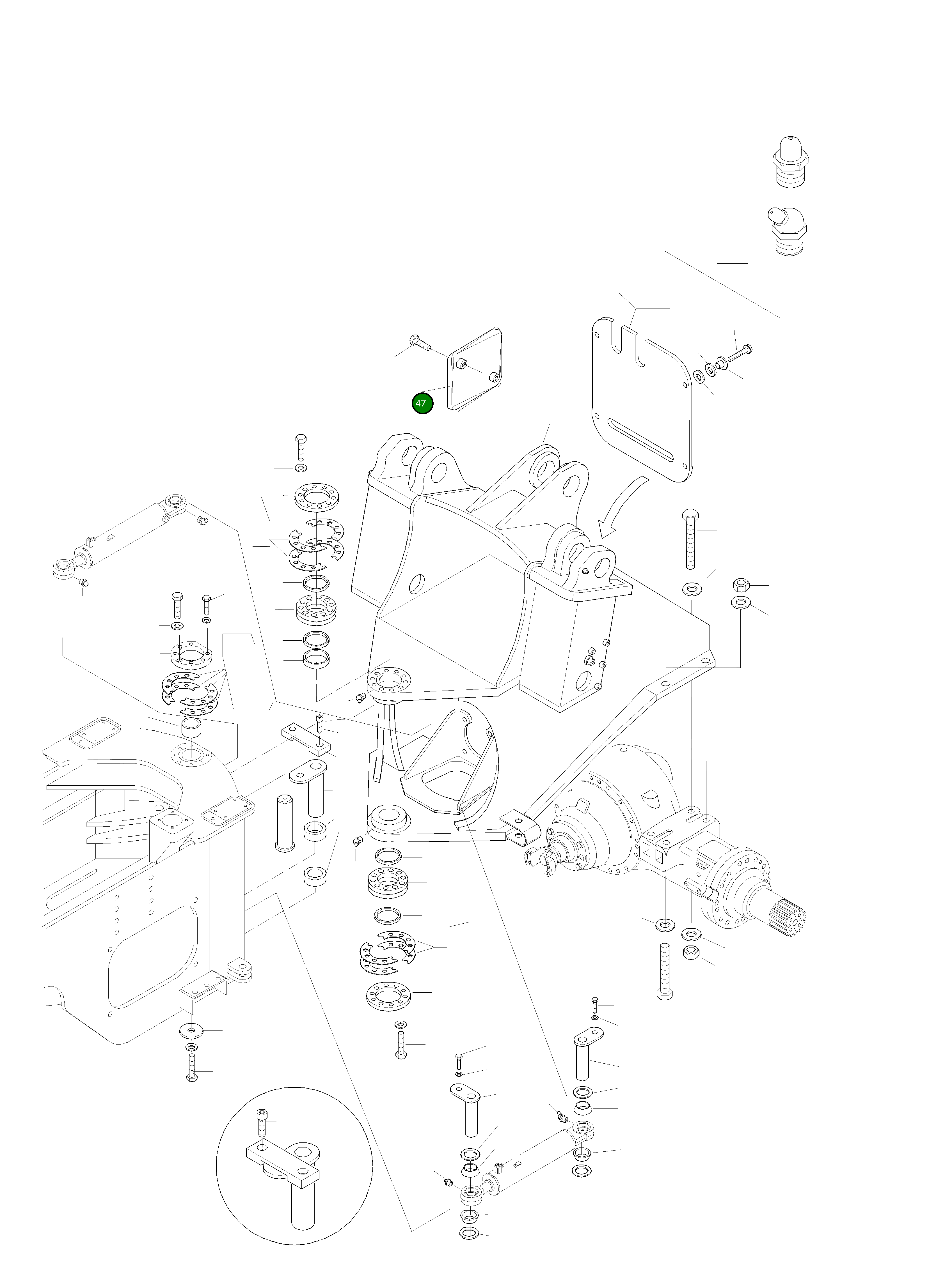 Крышка 421-46-H1240  Komatsu