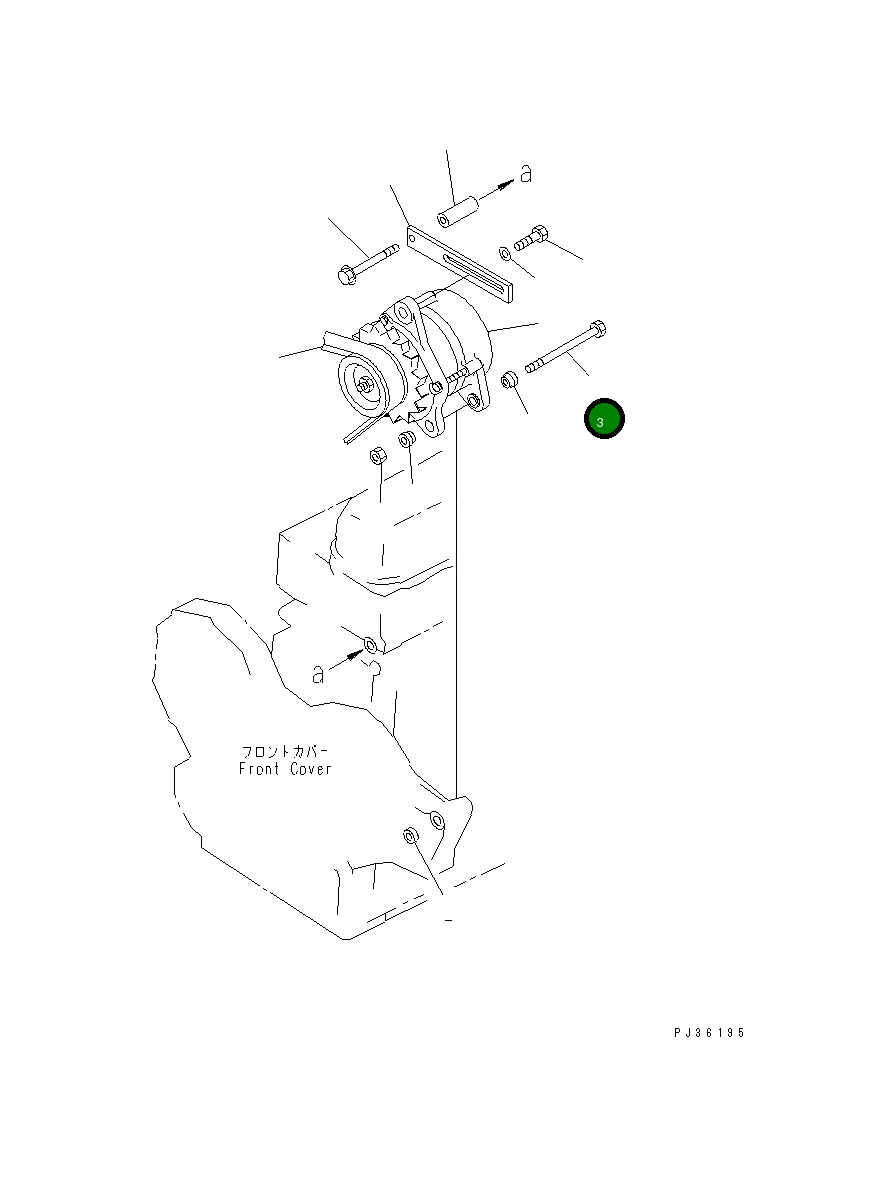 Болт 6221-81-6850 Komatsu