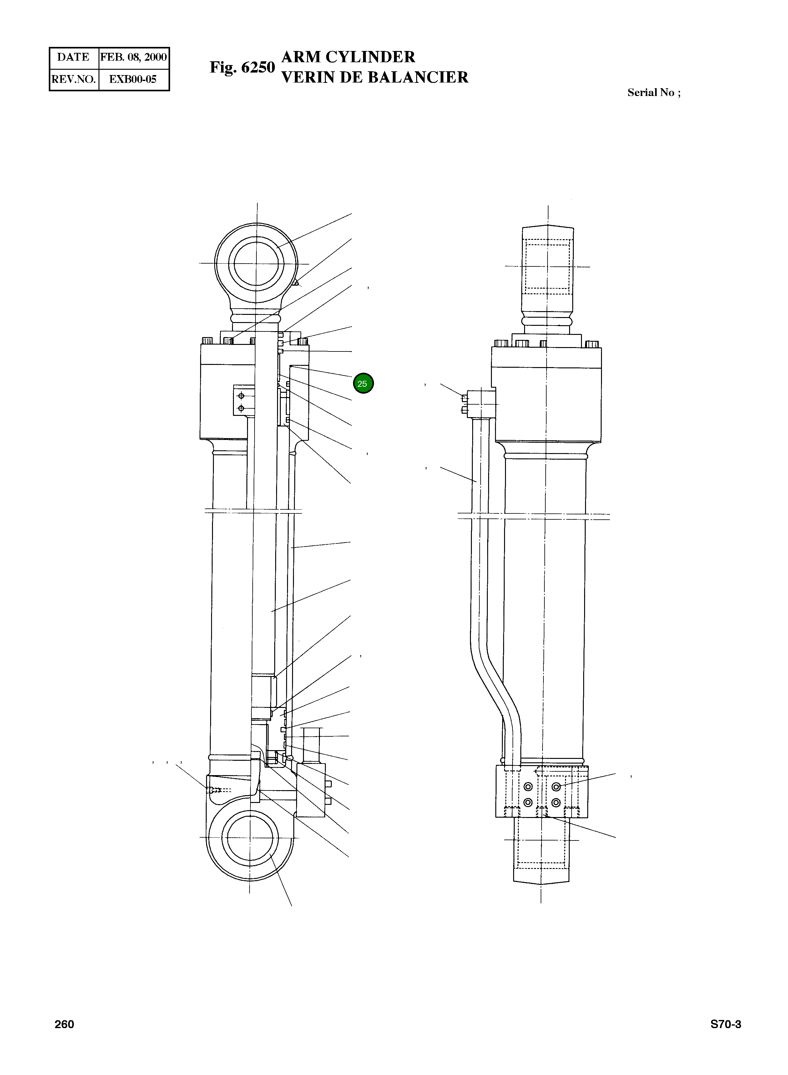 Кольцо уплотнительное (O-Ring) E6311521  Komatsu