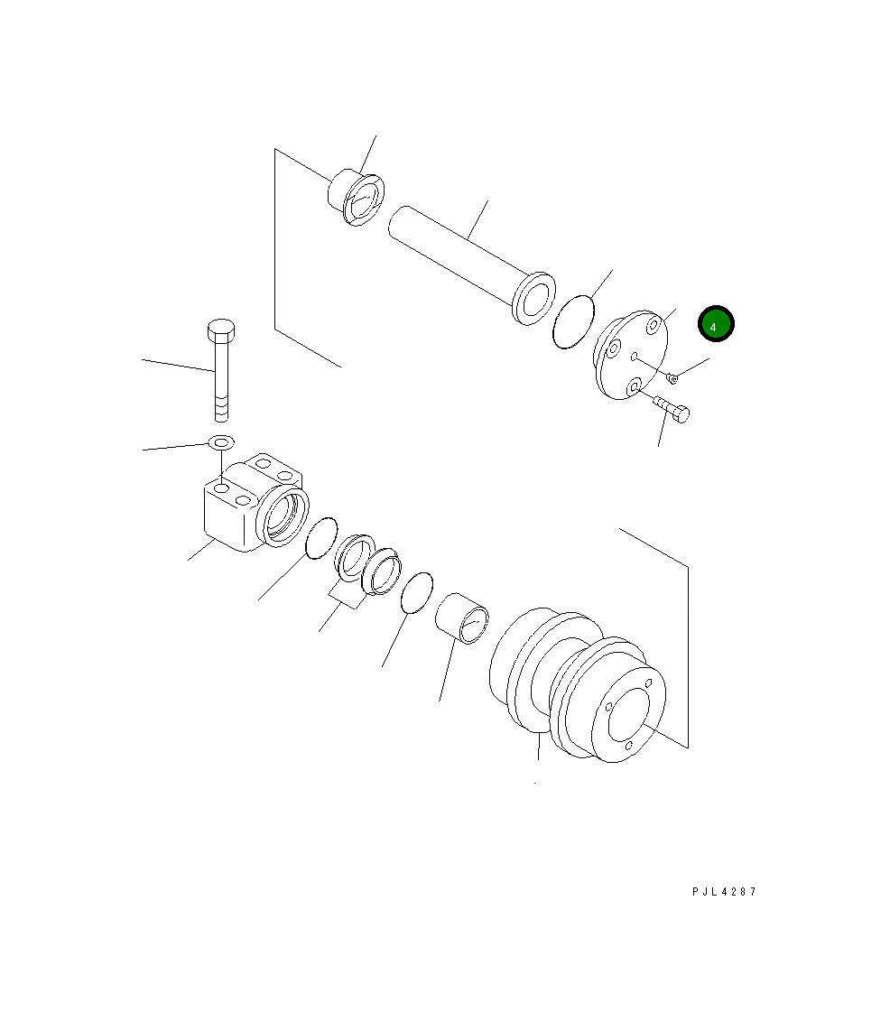 Крышка 22U-30-25140  Komatsu