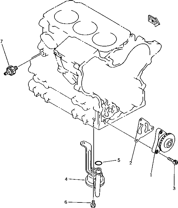 Болт YM26013-060202  Komatsu
